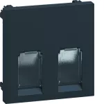 tehalit.WA Płytka 2RJ45 (GMDM) ABS bezhalogenowy czarny