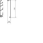 tehalit.SL Podstawa 20x115 czarny