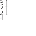 tehalit.SL Podstawa 20x115 czarny