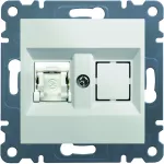 lumina Gniazdo komputerowe pojedyncze RJ45 kat.5e UTP, biały