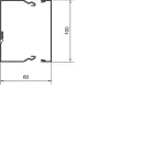 tehalit.LFS Kanał stalowy 60x100mm, ocynk