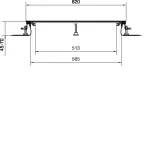 tehalit.BK Kanał współpoziomy boczna folia ochronna BKFD 600x(45-70)mm stal