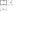 tehalit.LF Kanał elektroinstalacyjny PVC 30x30mm, jasnoszary