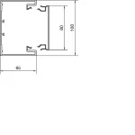 tehalit.BRP Kanał PVC podstawa 65x100, biały