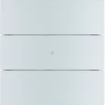B.IQ Przycisk 3-krotny standard, aluminium
