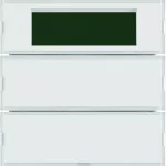 KNX system S.1/B.3/B.7 Przycisk 2-kr z reg. temp. i wyśw., do ram. biał. i krem.
