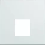 gallery Płytka czołowa pojedyncza do gniazda RJ45 oraz VDI 2M biały
