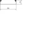 tehalit.AK Podstawa kanału napodł 2-str skos pokrywy 250x70mm stal