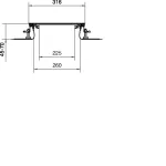 tehalit.BK Kanał współpoziomy boczna folia ochronna BKF 300x(45-70)mm stal