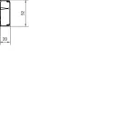 tehalit.ateha Kanał 20x50 L=2,0m, 2 komory, biały