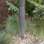 SŁUP OŚWIETLENIOWY SKŁADANY 3M 160X160MM FI60MM SZARY