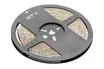 TAŚMA FLASH 2835MW, 600 LED CIEPŁY BIAŁY, 7,6W/m, WODOODPORNA 8mm, ROLKA 5m, 12V