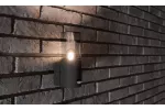 OPRAWA OGRODOWA MEDIO-AU PIR, E27,MAX.15W, IP54, AC220-240V, 50-60Hz, KINKIET PROSTY GÓRNY, GRAFIT