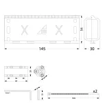 MZGEL145 Mufa z żelem / 145*54*30mm GELEBOX, IPX8, 0,6/1kV + złącze kablowe 3x1,5-6mm² czarna