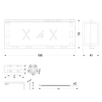 MZGEL180 Mufa z żelem/ 180*74*41mm GELEBOX, IPX8, 0,6/1kV + złącze kablowe 5x1,5-6mm² czarna