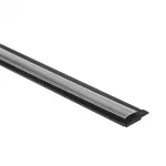 Profil P01 podtynkowy czarny + klosz transp. 1m