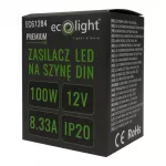 Zasilacz na szynę DIN PREMIUM 12V 100W IP20