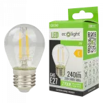 GOLF BALL FILAMENT G45 2W E27 2700K 240lm