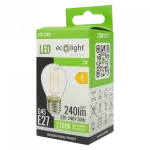 Żarówka GOLF BALL FILAMENT G45 2W E27 2700K 240lm