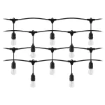 Girlanda oświetleniowa - 1 sznur 20 m (20 opraw) + 20 żarówek LED 1W E27, 3000K + 1 żarówka gratis