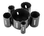 Otwornice bi-metalowe Co8% (19, 25, 30, 35, 40, 68 mm), zestaw 9 el.