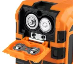 Laser krzyżowy 30 m, z etui i uchwytem magnetycznym, zielony