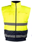 Kurtka robocza ostrzegawcza 3w1, ocieplana, żółto-granatowa, rozmiar XXXL