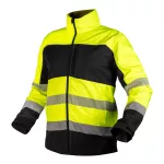 Kurtka robocza ostrzegawcza Softshell, żółta, rozmiar M