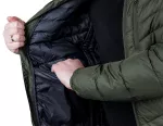 Kurtka Mix&Match, pikowana, puchowa, lekka, oliwkowo-czarna, rozmiar L