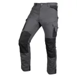 Spodnie robocze Mix&Match, Canvas, wzmocnienia z Cordury, szaro-czarne, rozmiar XS