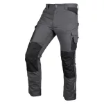 Spodnie robocze Mix&Match, Canvas, wzmocnienia z Cordury, szaro-czarne, rozmiar S