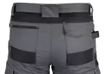 Spodnie robocze Mix&Match, Canvas, wzmocnienia z Cordury, szaro-czarne, rozmiar S