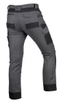 Spodnie robocze Mix&Match, Canvas, wzmocnienia z Cordury, szaro-czarne, rozmiar M