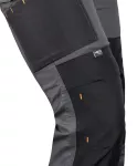 Spodnie robocze Mix&Match, Canvas, wzmocnienia z Cordury, szaro-czarne, rozmiar XL