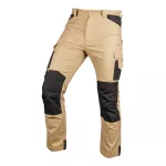 Spodnie robocze Mix&Match, Canvas, wzmocnienia z Cordury, beżowo-czarne, rozmiar XS