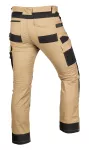 Spodnie robocze Mix&Match, Canvas, wzmocnienia z Cordury, beżowo-czarne, rozmiar L