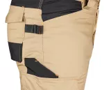 Spodnie robocze Mix&Match, Canvas, wzmocnienia z Cordury, beżowo-czarne, rozmiar L