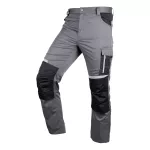 Spodnie robocze Mix&Match, szaro-czarne, rozmiar XS
