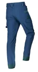 Spodnie robocze Mix&Match, 4 way stretch, granatowo-zielone, rozmiar XS