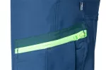 Spodnie robocze Mix&Match, 4 way stretch, granatowo-zielone, rozmiar XS