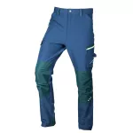 Spodnie robocze Mix&Match, 4 way stretch, granatowo-zielone, rozmiar XXL