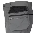 Spodnie robocze Mix&Match, 4 way stretch, z kaburami, Cordura, szaro-czarne, rozmiar S