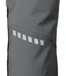 Spodnie robocze Mix&Match, 4 way stretch, z kaburami, Cordura, szaro-czarne, rozmiar S