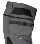 Spodnie robocze Mix&Match, 4 way stretch, z kaburami, Cordura, szaro-czarne, rozmiar S