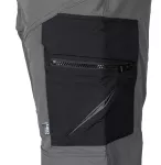 Spodnie robocze Mix&Match, 4 way stretch, z kaburami, Cordura, szaro-czarne, rozmiar XL