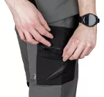 Spodnie robocze Mix&Match, 4 way stretch, z kaburami, Cordura, szaro-czarne, rozmiar XL