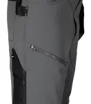 Spodnie robocze Mix&Match, 4 way stretch, z kaburami, Cordura, szaro-czarne, rozmiar XL