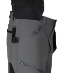 Spodnie robocze Mix&Match, 4 way stretch, z kaburami, Cordura, szaro-czarne, rozmiar XL