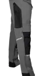 Spodnie robocze Mix&Match, 4 way stretch, z kaburami, Cordura, szaro-czarne, rozmiar XL