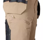 Spodnie robocze Mix&Match, 4 way stretch, z kaburami, Cordura, beżowo-czarne, rozmiar XL